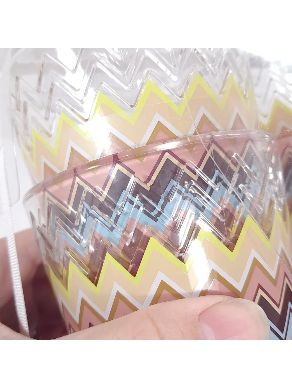 New Missoni x Target Chevron Zig Zag Tumblers Plastic set 4 cups drinkware